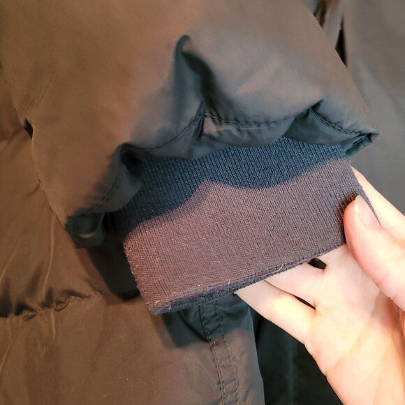 J. Crew Womens Wintress Faux Fur Trim Hooded Winter Puffer Coat Brown Size M - Picture 15 of 16